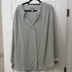 Women's Light blue/ Gray Blouse